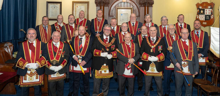 Cottown RAC 430 Bangor, held their installation last night. EK Stewart Jarvis was installed by V Ec Comp Chris MP McCullough. Distinguished guests included the Most Excellent & Supreme Grand King M E Comp Neil Coey, District Grand King of Down M E Comp Roy Humphries and Chapter Inspector V Ex Comp Ken Lindsay.